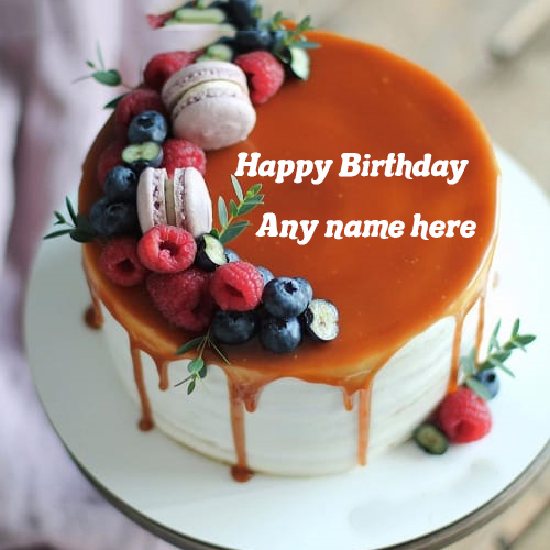 Best Birthday Wish with Name on a Birthday Cake