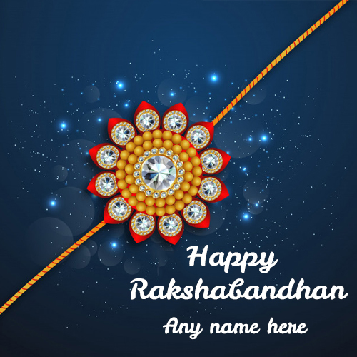 Raksha Bandhan Greetings with Name Customization Online