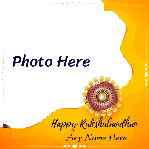 Rakshabandhan 2025 Card with Name and Photo Customization