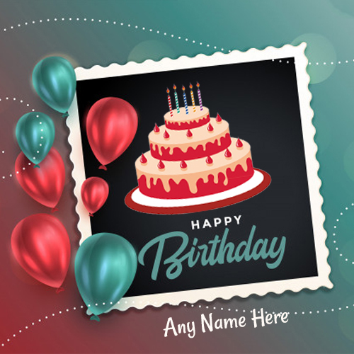 Write Name on Happy Birthday Wishes Card with Name Editing