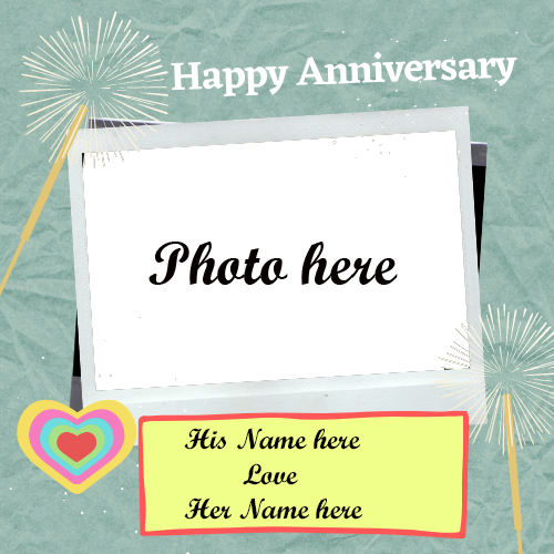 Marriage Anniversary Cake with Photo Editing Option