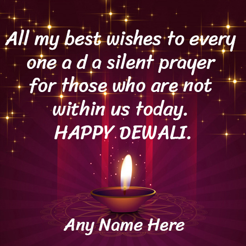 Diwali Greeting Card with Name Customization