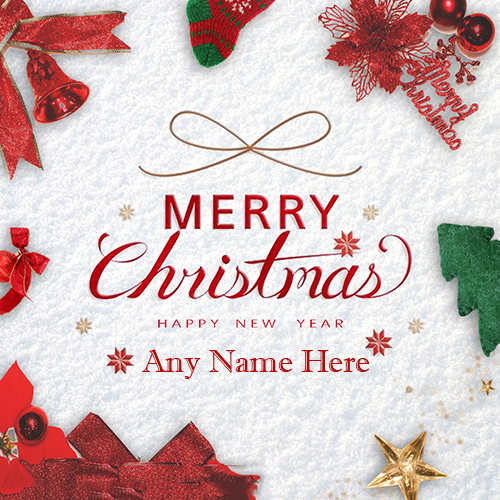 Merry Christmas and Happy New Year 2025 Greeting Card