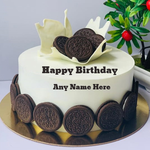 Happy Birthday Oreo Cake with Name Editing Online