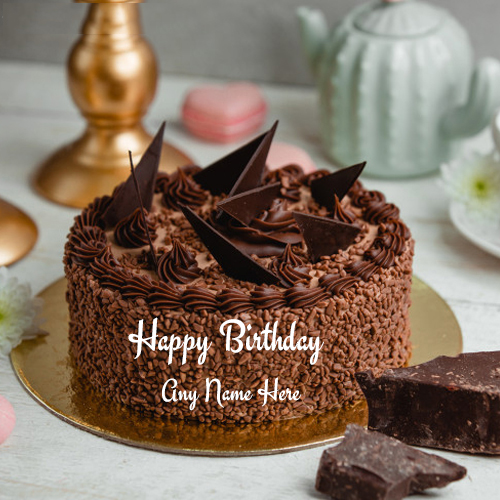 Customized Happy Birthday Cake with Name Image Editing