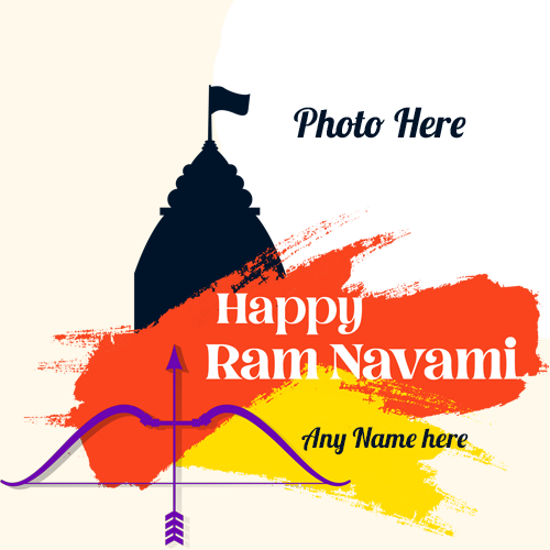 Create Happy Ram Navami Photo Frame with Name Editing