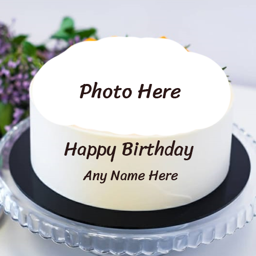 Happy Birthday Cake with Name and Photo Generator Tool