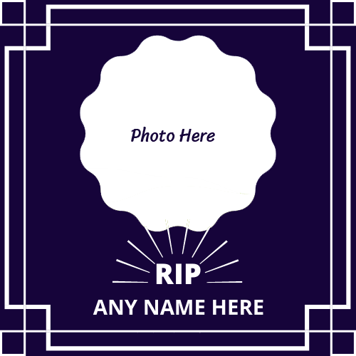 Personal Bereavement Cards with Name and Photo Customization