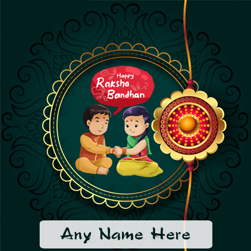 Happy Raksha Bandhan 2025 Card with Name Editing Online