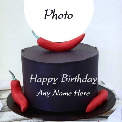 Beautiful Birthday Cake with Name and Picture Editing