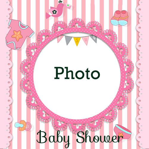 Baby Shower Photo Frame with Couple’s Photo Editing