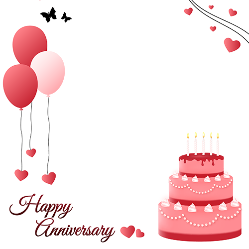 Happy Anniversary Card with Photo Online Editing