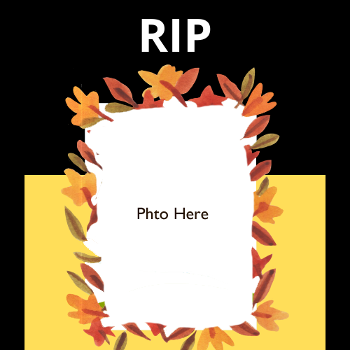 RIP Photo Frame Editor Online Free Customization