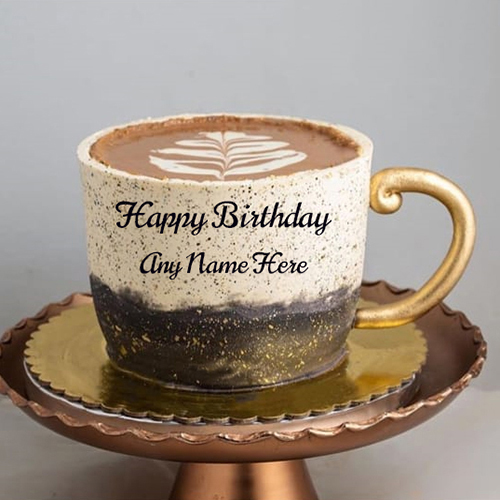 Make Special Happy Birthday Greeting for Coffee Lovers