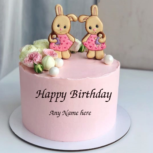 Make Online Happy Birthday Cake with Name Editing