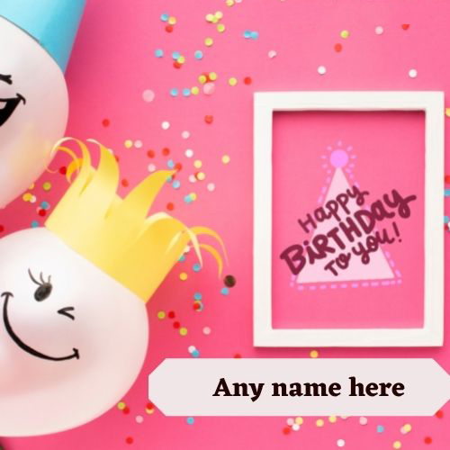 Cutest Happy Birthday Card with Name Customization