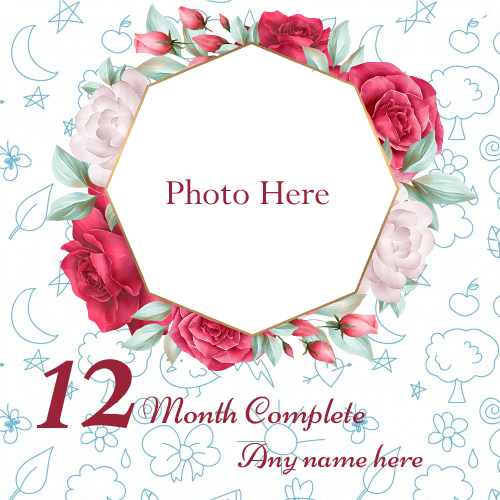 12 Months Complete Photo Frame with Name Editor