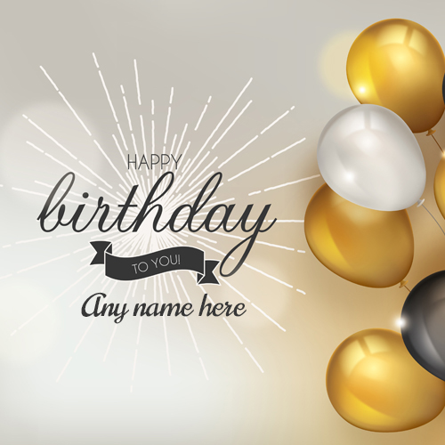 Generate Free Happy Birthday Card with Name Customization