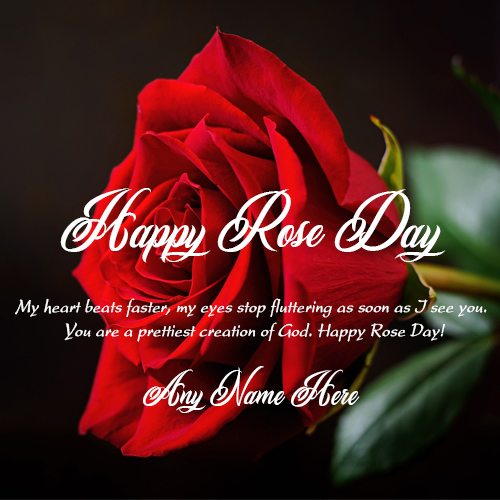 Create Happy Rose Day 2025 Card with Name Customization