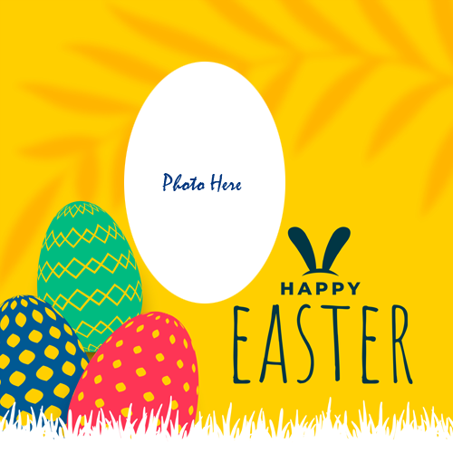 Happy Easter Day Wishes with Name and Picture Editing