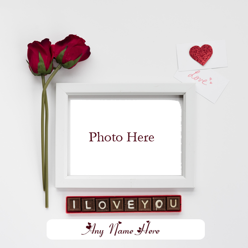 Create I Love You Card with Name Customization