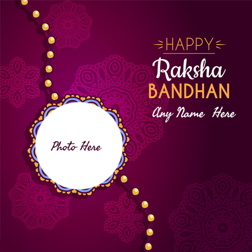 Create Happy Raksha Bandhan Card with Name Online