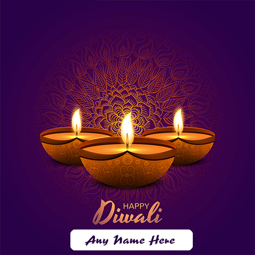 Personalized Happy Diwali 2025 Card with Name and Picture Free Edit