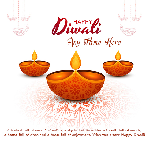 Special Diwali 2025 Wishes Card with Name and Picture Free Download