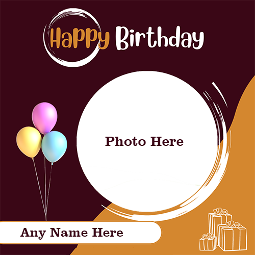 Custom Birthday Greeting Card With Name And Photo For Free