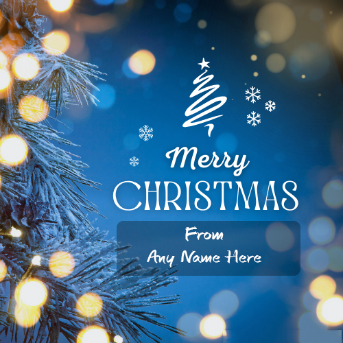 Christmas 2025 Greeting Card With Free Name Customization