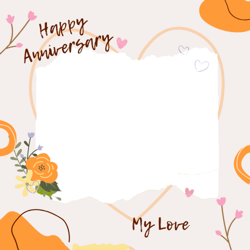 Choose Anniversary Photo Frame With Editable Options