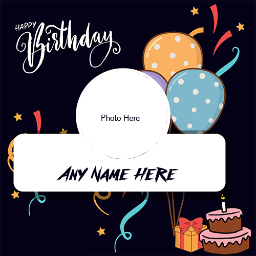 Custom Birthday Card With Photo And Name For Surprises