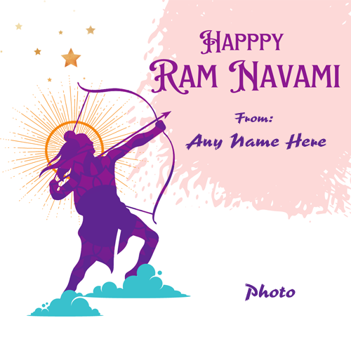 Ram Navami 2025 Greetings With Name And Photo Free Editing