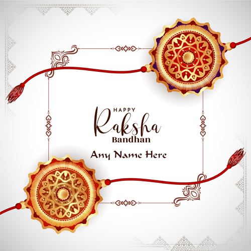 Free Raksha Bandhan Wishes Card With Editable Name For 2025