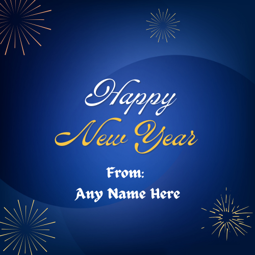 New Year 2025 Greetings With Custom Name And Photo Maker