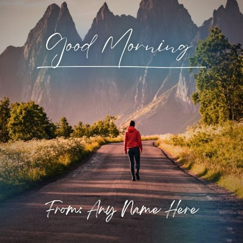 Good Morning Greeting Card with Name Custom Edit