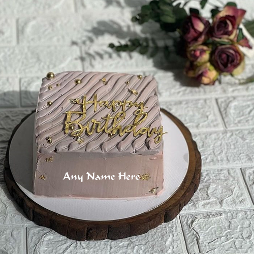 Happy Birthday Cake Design with Name Picture Custom Edit