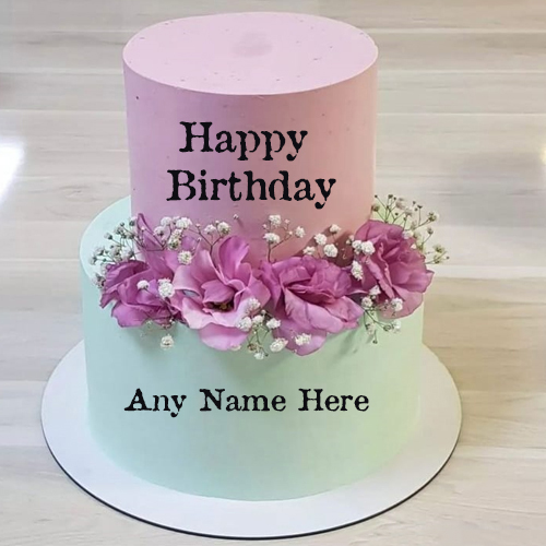 Happy Birthday Cake with Name Customization - Personalize Your Special Cake