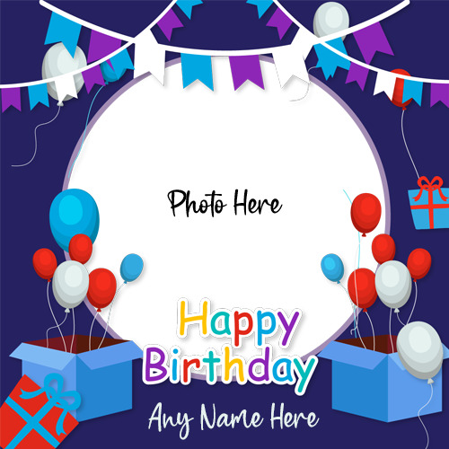 Customized Happy Birthday Cards with Names and Photos - Free Online Editor