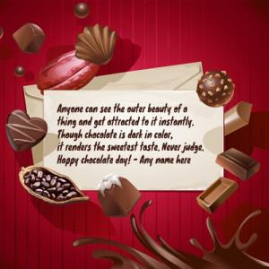 Personalized Chocolate Day 2025 Card