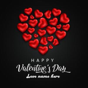 Create Happy Valentine's Day Card with Name and Photo