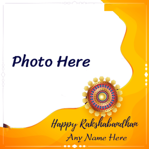 Rakshabandhan 2025 Card with Name and Photo Customization
