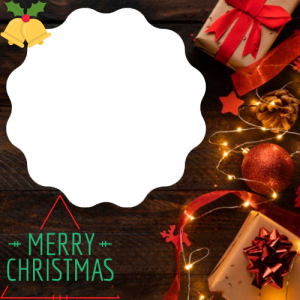 Merry Christmas Greetings with Your Photo Customizable