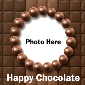 Lovely Happy Chocolate Day Card with Photo Online Editor