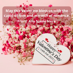 Happy Valentine's Day Card with Name Custom Editing