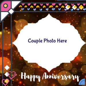 Happy Anniversary Card with Couple’s Photo Editing