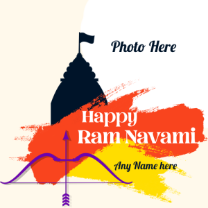 Create Happy Ram Navami Photo Frame with Name Editing
