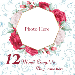 12 Months Complete Photo Frame with Name Editor