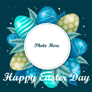 Happy Easter Day 2025 Wishes Card with Name and Photo Editing