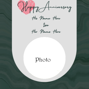 Create Happy Anniversary Wishes with Couple’s Picture and Name Editing